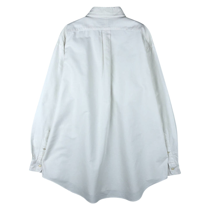 Ralph Lauren YARMOUTH long sleeve button down shirt, men's XL size cotton white type Vintage Second Hand