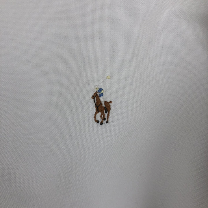 Ralph Lauren YARMOUTH long sleeve button down shirt, men's XL size cotton white type Vintage Second Hand