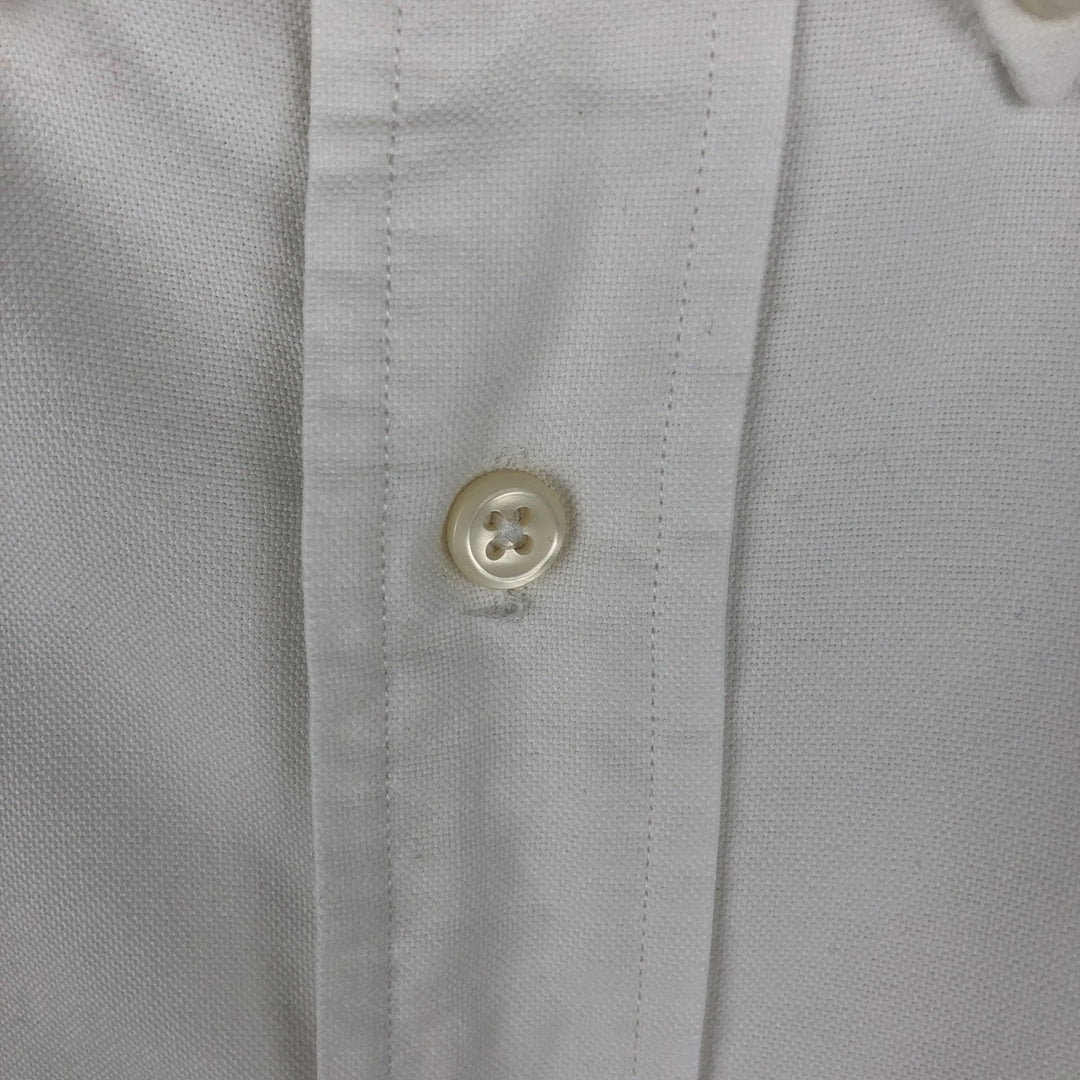 Ralph Lauren YARMOUTH long sleeve button down shirt, men's XL size cotton white type Vintage Second Hand