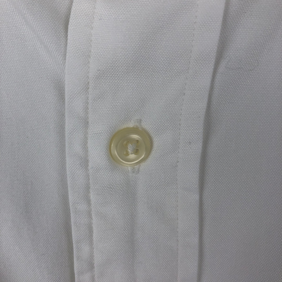 Ralph Lauren YARMOUTH long sleeve button down shirt, men's size L cotton white type Vintage Second Hand
