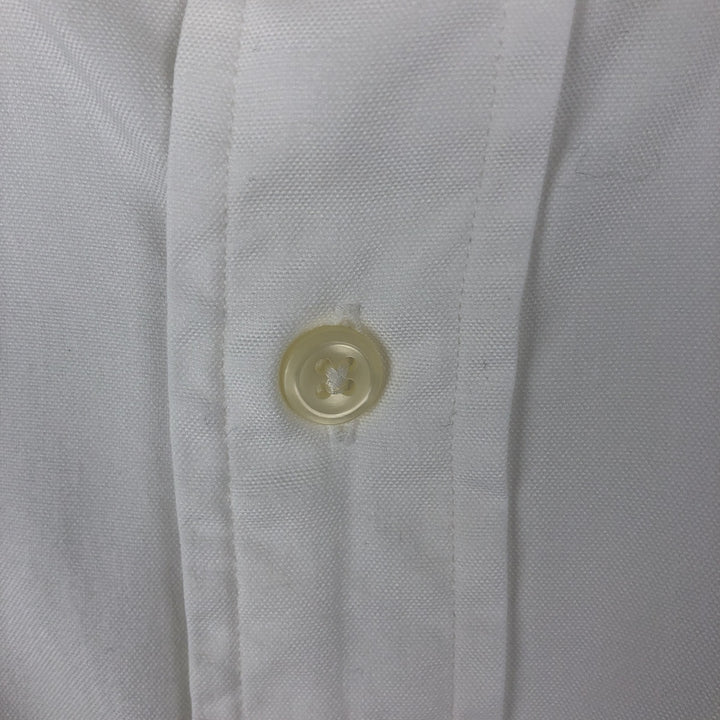 Ralph Lauren YARMOUTH long sleeve button down shirt, men's size L cotton white type Vintage Second Hand