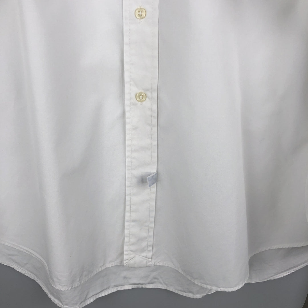 Ralph Lauren long sleeve button down shirt, men's XL size cotton white type Vintage Second Hand