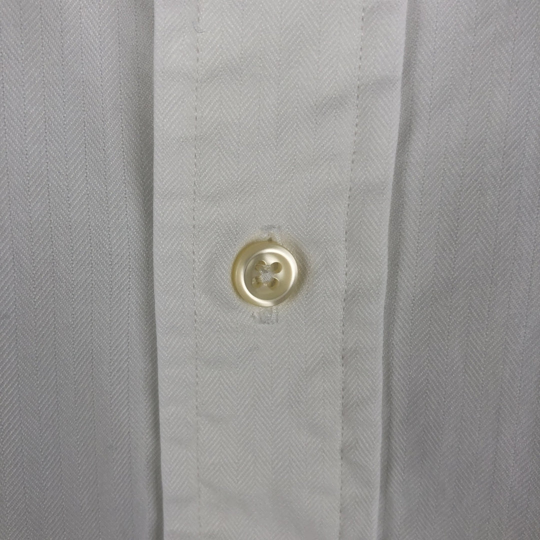 Ralph Lauren YARMOOTH long-sleeved button-down shirt, men's size L cotton white type Vintage Second Hand