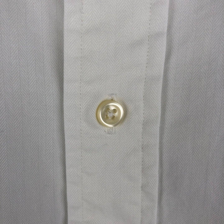 Ralph Lauren YARMOOTH long-sleeved button-down shirt, men's size L cotton white type Vintage Second Hand