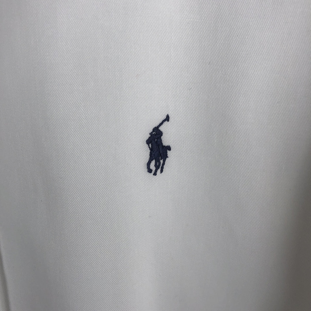 Ralph Lauren BLAIRE long sleeve button down shirt, men's XL size cotton white type Vintage Second Hand