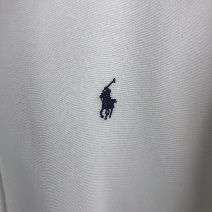 Ralph Lauren BLAIRE long sleeve button down shirt, men's XL size cotton white type Vintage Second Hand