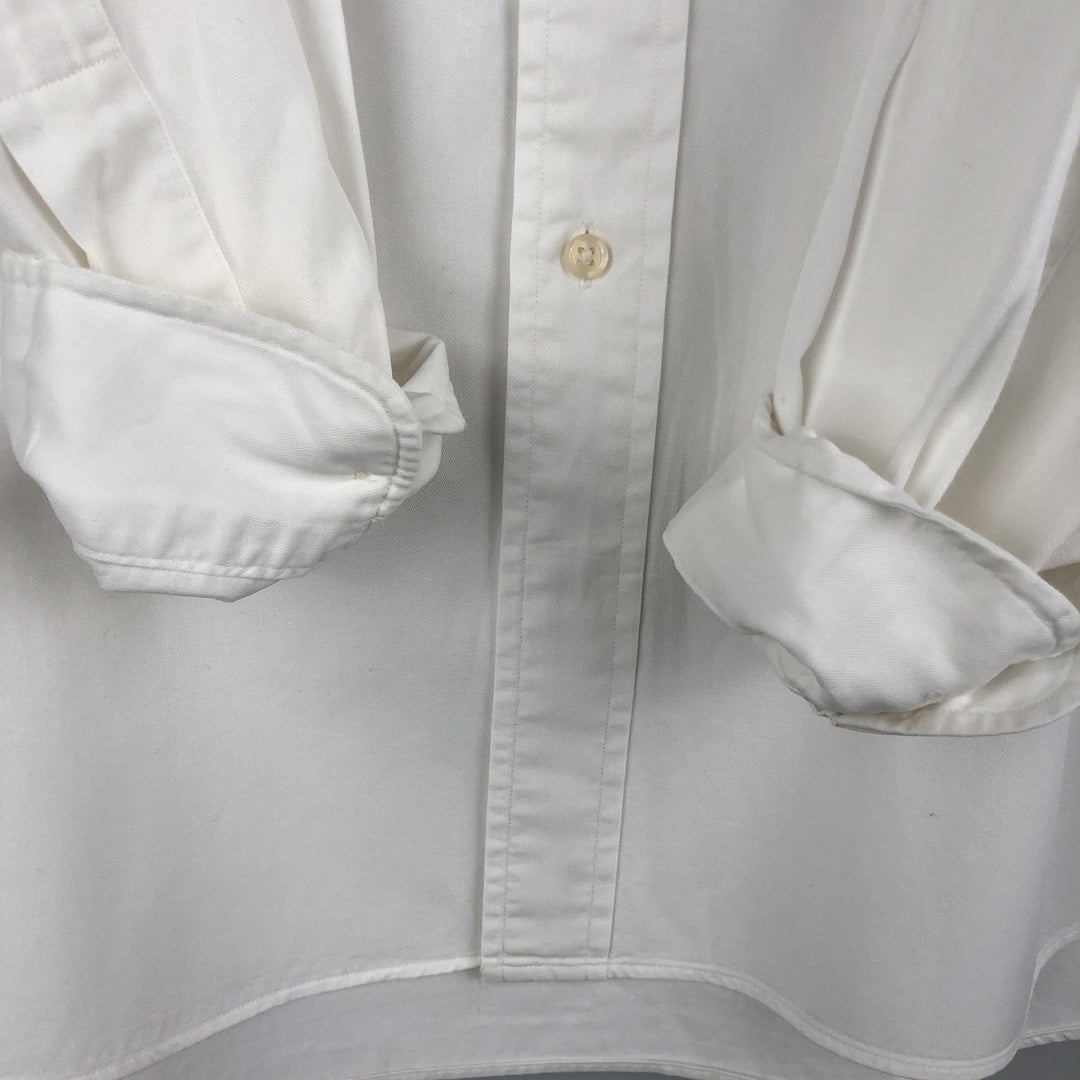 Ralph Lauren BLAIRE long sleeve button down shirt, men's XL size cotton white type Vintage Second Hand