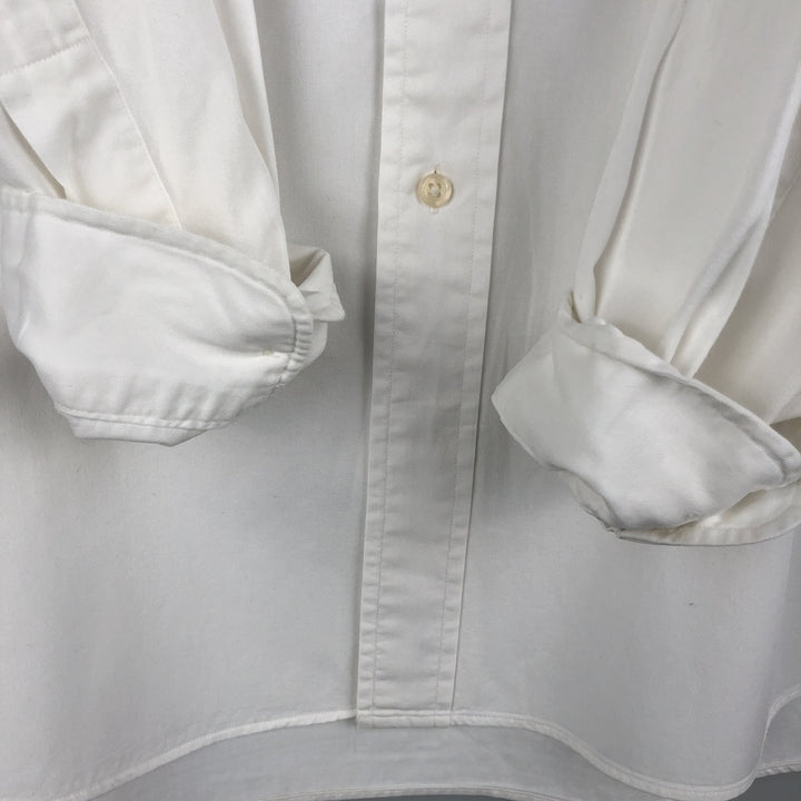 Ralph Lauren BLAIRE long sleeve button down shirt, men's XL size cotton white type Vintage Second Hand