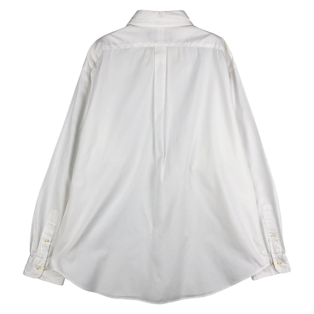 Ralph Lauren Classic Fit Long Sleeve Button Down Shirt Men's XXXL cotton white type Vintage Second Hand