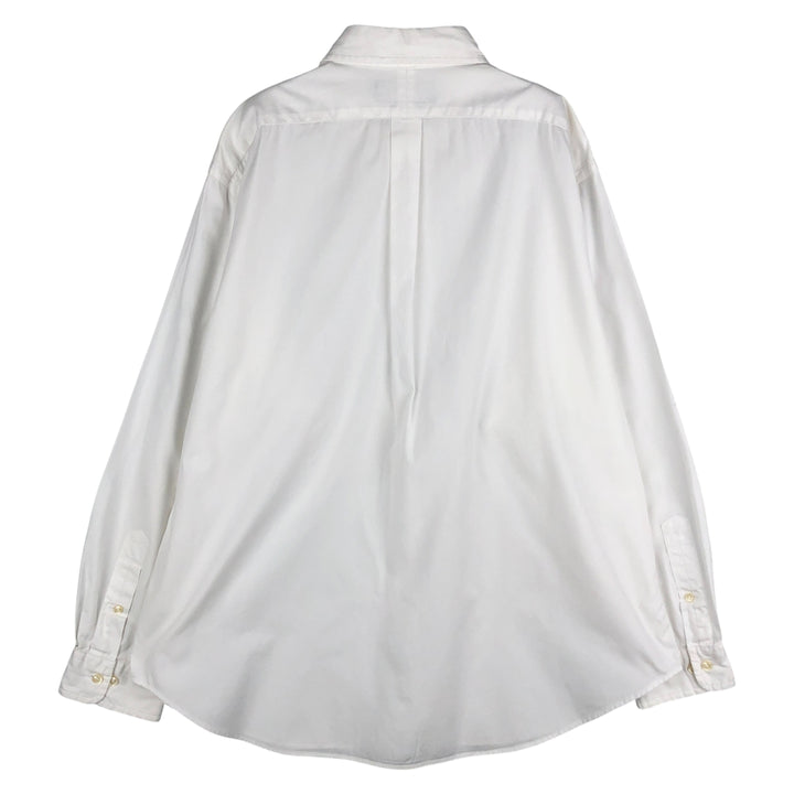 Ralph Lauren Classic Fit Long Sleeve Button Down Shirt Men's XXXL cotton white type Vintage Second Hand