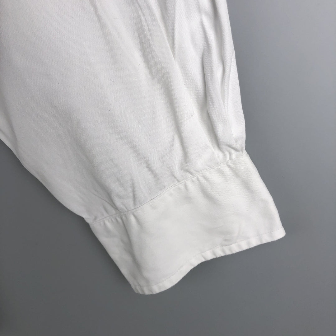 Ralph Lauren long sleeve button down shirt size 16.1 cotton white type Vintage Second Hand