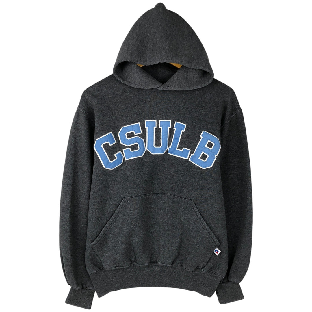 Vintage 90'S Russell College Pullover Hoodie, Made in USA, Men's Size Small cotton gray type Vintage Second Hand