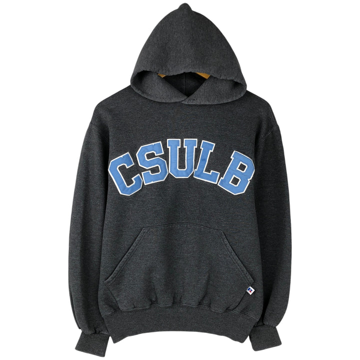 Vintage 90'S Russell College Pullover Hoodie, Made in USA, Men's Size Small cotton gray type Vintage Second Hand