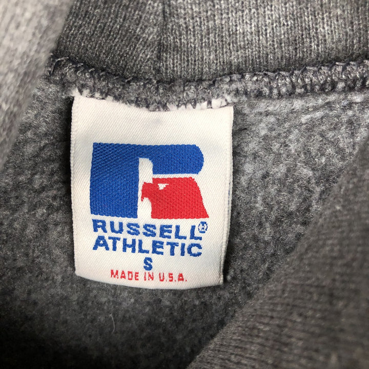 Vintage 90'S Russell College Pullover Hoodie, Made in USA, Men's Size Small cotton gray type Vintage Second Hand