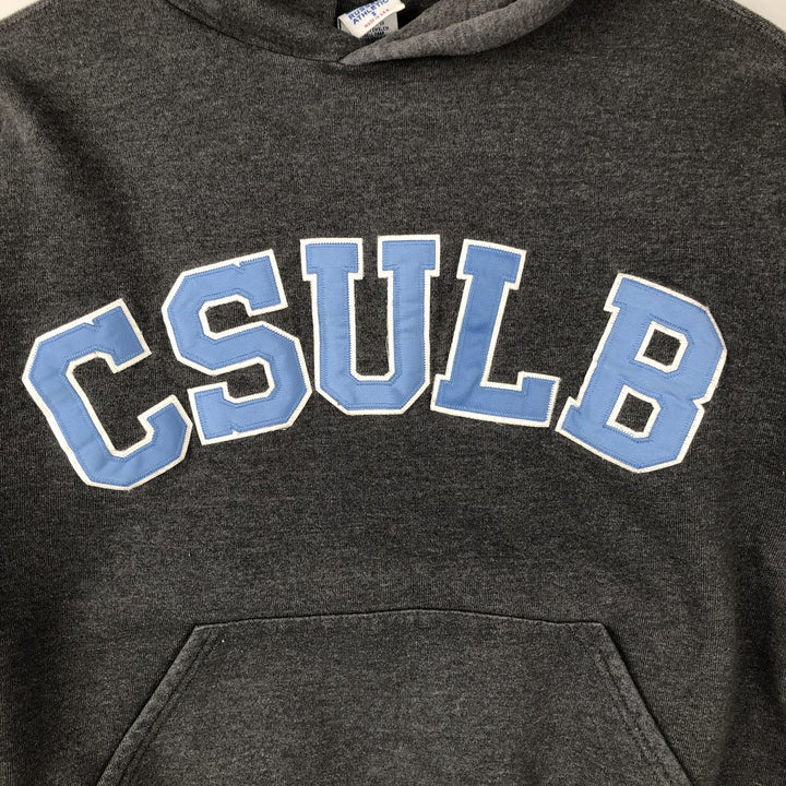 Vintage 90'S Russell College Pullover Hoodie, Made in USA, Men's Size Small cotton gray type Vintage Second Hand