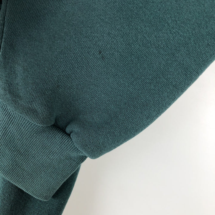 Jansport College Sweatshirt Pullover Hoodie, Made in USA, Men's XL cotton green type Vintage Second Hand