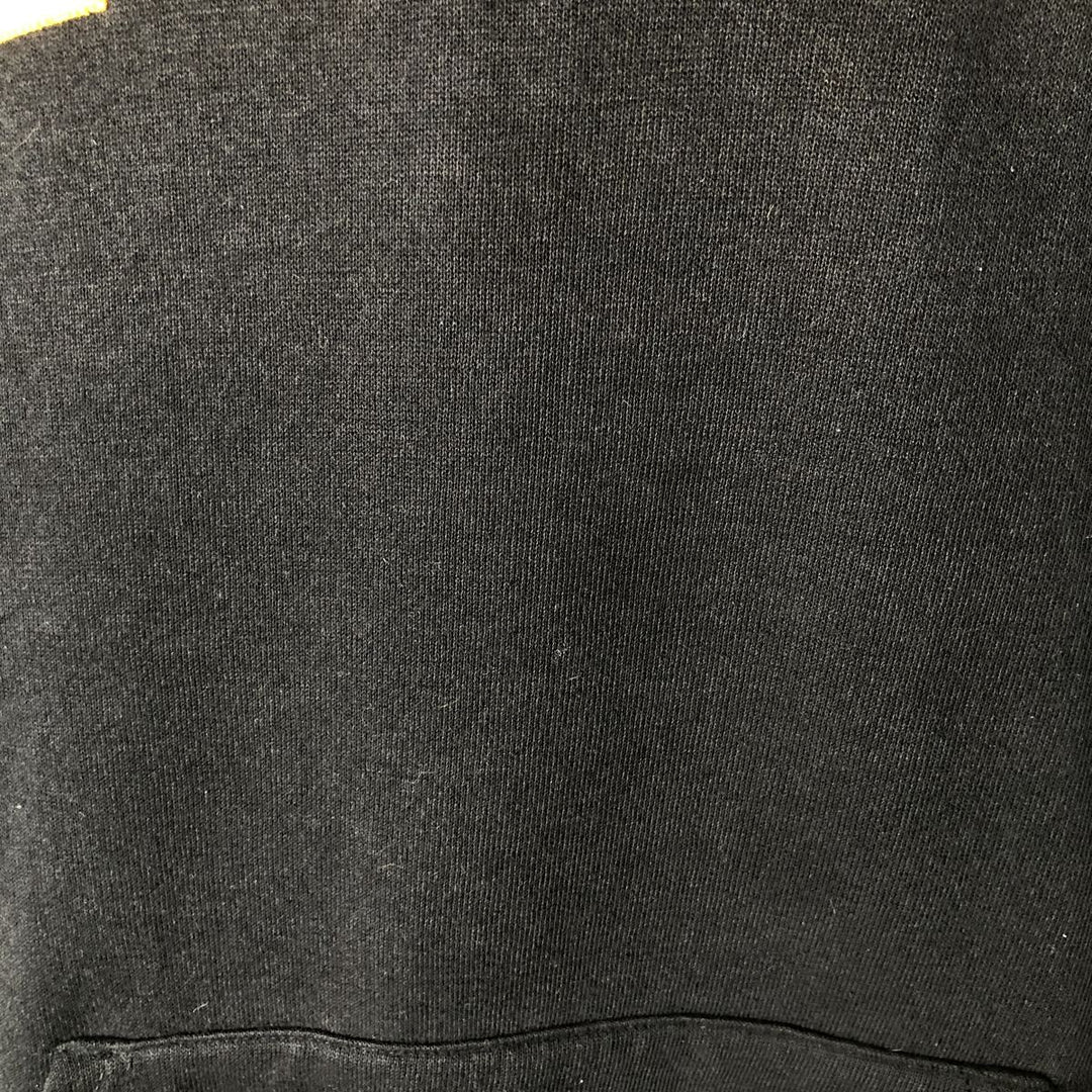 Cotton Exchange College Pullover Hoodie, Made in USA, Men's Size L cotton black type Vintage Second Hand