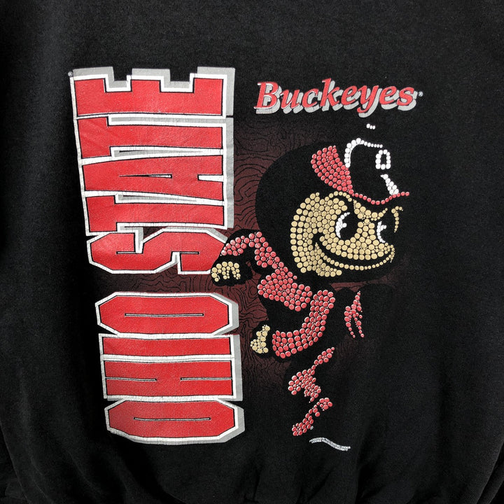 Tultex OHIO STATE University College Character Sweatshirt, Men's XL cotton black type Vintage Second Hand