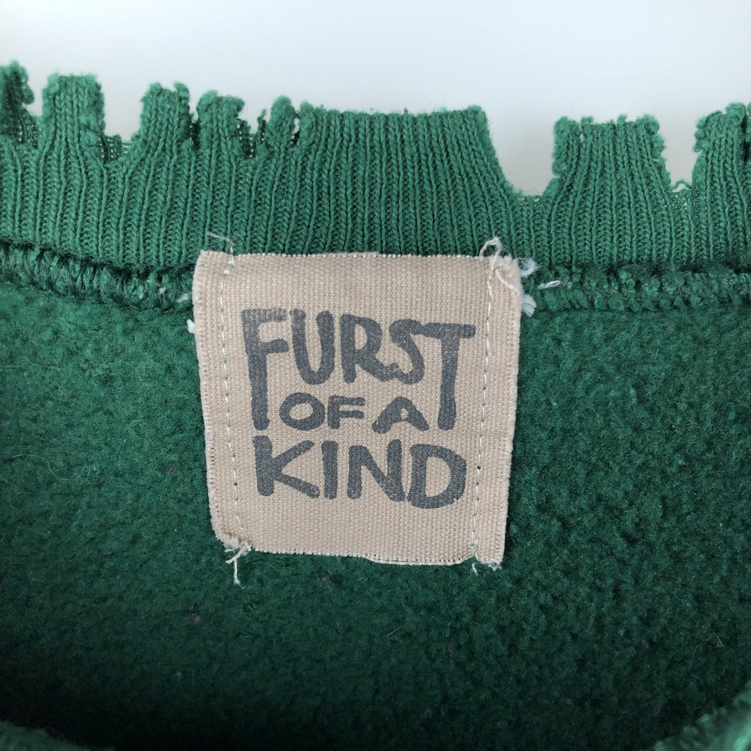 FURST OF A KIND College Character Sweatshirt, Men's XL unclear Green type dark green Vintage Second Hand