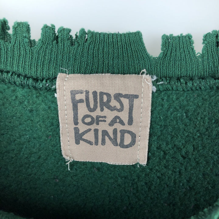 FURST OF A KIND College Character Sweatshirt, Men's XL unclear Green type dark green Vintage Second Hand