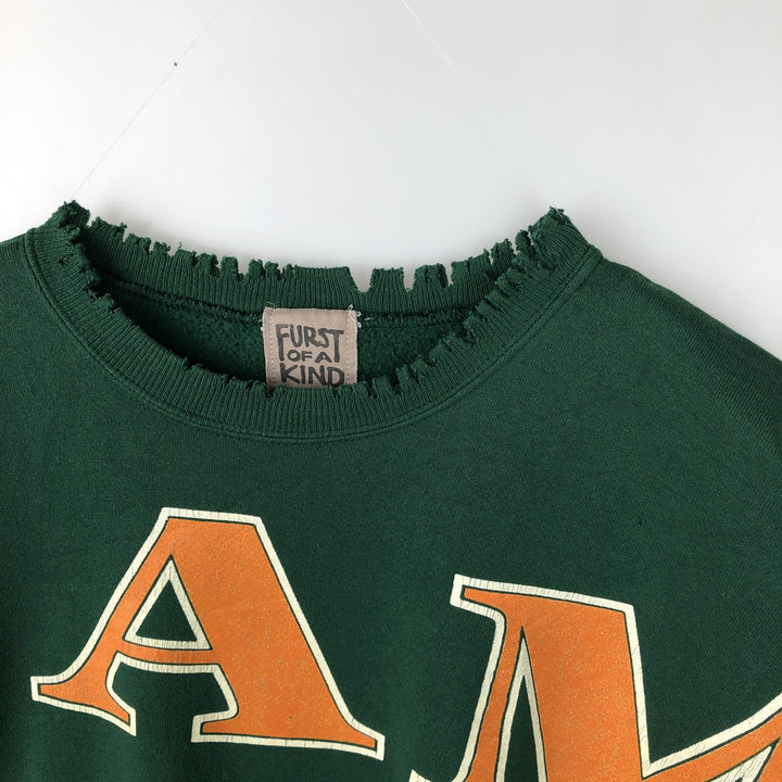 FURST OF A KIND College Character Sweatshirt, Men's XL unclear Green type dark green Vintage Second Hand