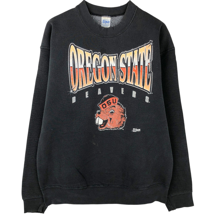 SALEM SPORTSWEAR College Character Sweatshirt, Made in USA, Men's XL cotton black type Vintage Second Hand