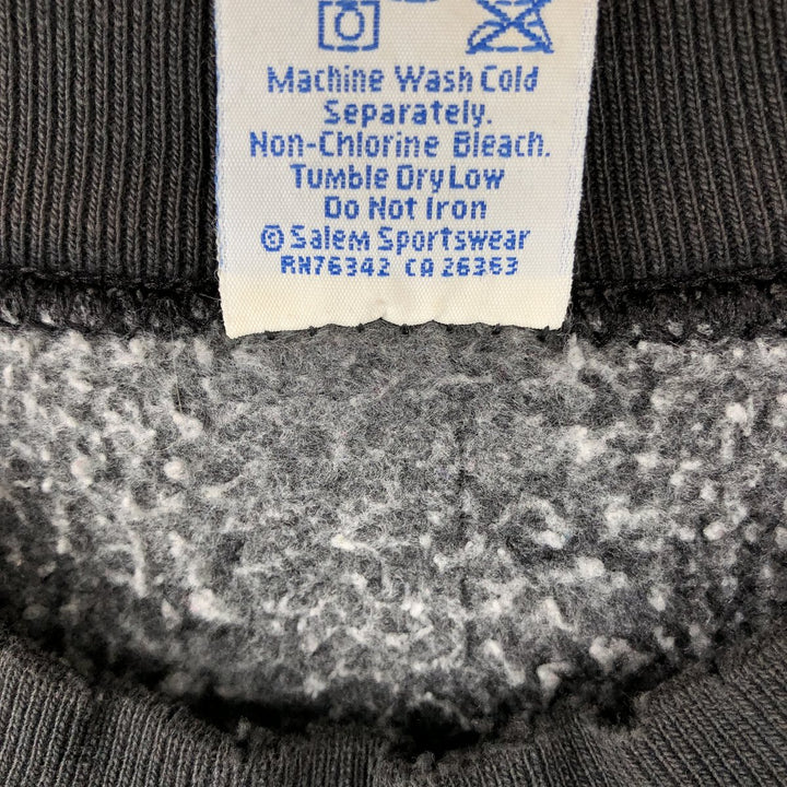 SALEM SPORTSWEAR College Character Sweatshirt, Made in USA, Men's XL cotton black type Vintage Second Hand