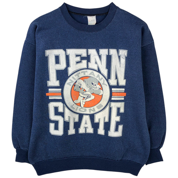 EASTCOAST PENN STATE Pennsylvania State University College Character Sweatshirt, Made in USA, Men's Size L cotton navy blue type Vintage Second Hand