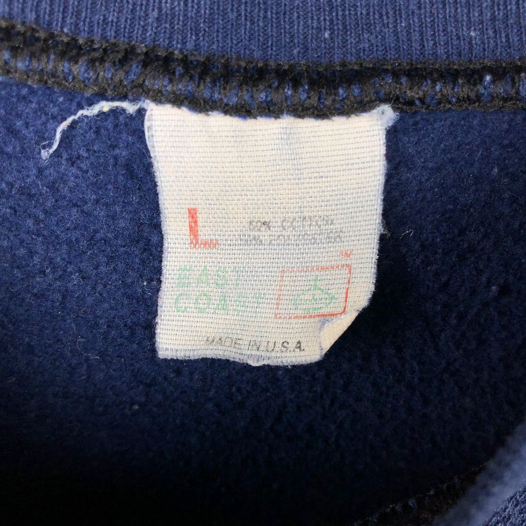 EASTCOAST PENN STATE Pennsylvania State University College Character Sweatshirt, Made in USA, Men's Size L cotton navy blue type Vintage Second Hand