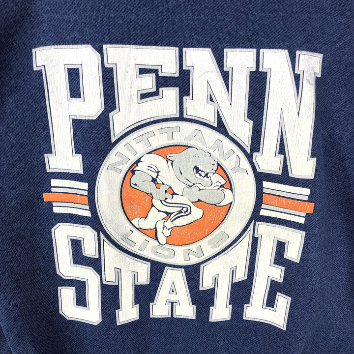 EASTCOAST PENN STATE Pennsylvania State University College Character Sweatshirt, Made in USA, Men's Size L cotton navy blue type Vintage Second Hand