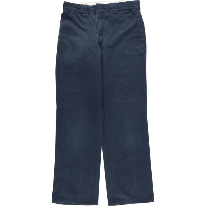 Dickies 874 ORIGINAL FIT Work Pants for Men, W31 equivalent polyester navy blue type Vintage Second Hand