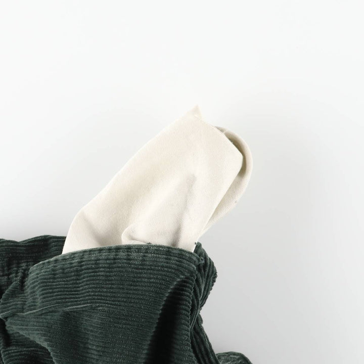 90'S Polo by Ralph Lauren two-pleat corduroy pants, made in the USA, men's, vintage, size W30. cotton green type Vintage Second Hand