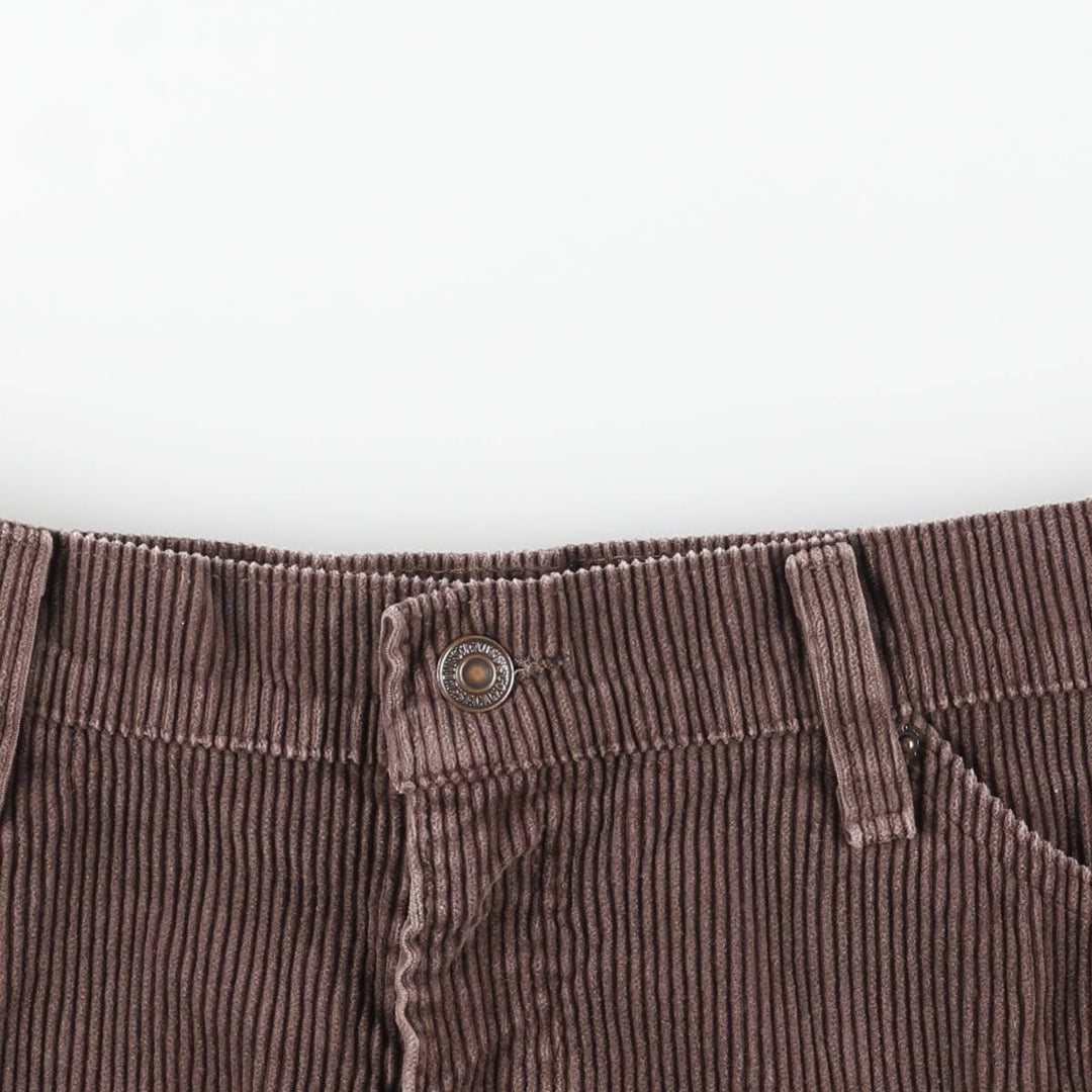 90'S Levi's 565 Loose Fit Wide Leg Corduroy Pants, Made in USA, Men's, Size W39, Vintage cotton brown type Vintage Second Hand