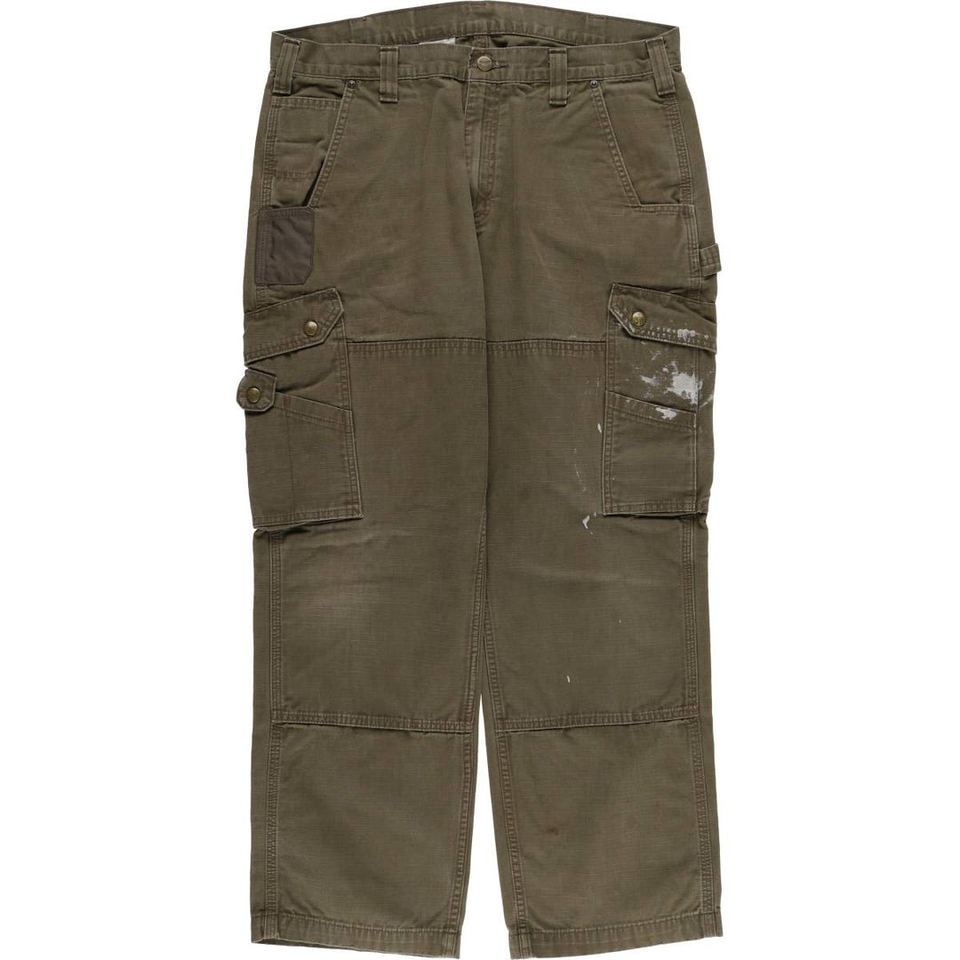 Carhartt Ripstop Work Cargo Pants, Men's Size W37 cotton Khaki type Vintage Second Hand