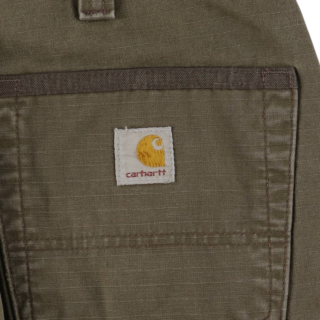 Carhartt Ripstop Work Cargo Pants, Men's Size W37 cotton Khaki type Vintage Second Hand