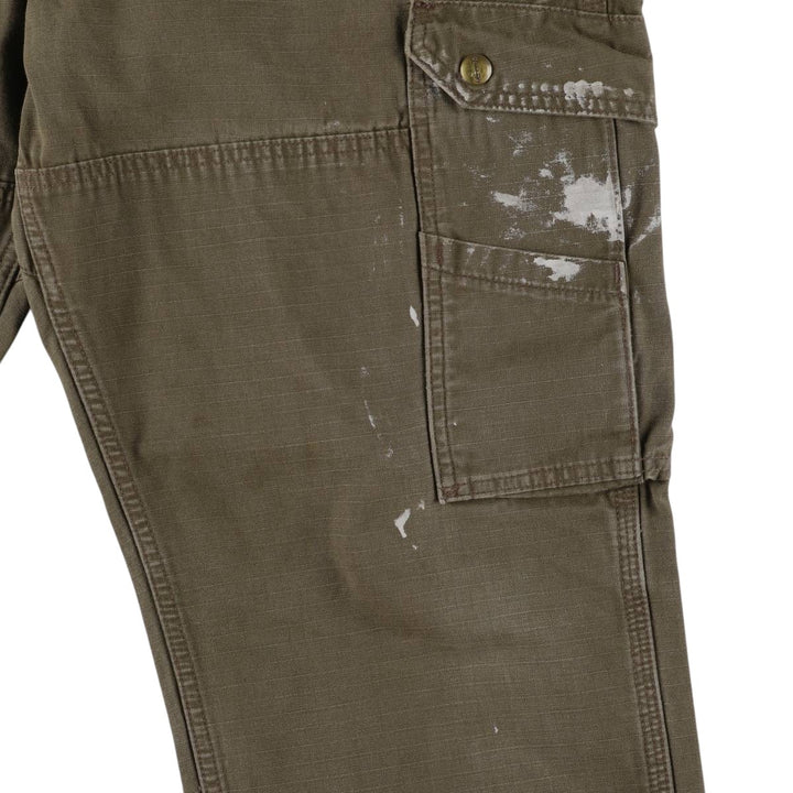 Carhartt Ripstop Work Cargo Pants, Men's Size W37 cotton Khaki type Vintage Second Hand