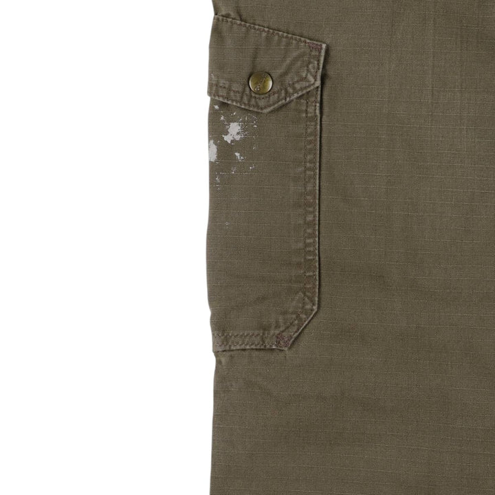Carhartt Ripstop Work Cargo Pants, Men's Size W37 cotton Khaki type Vintage Second Hand