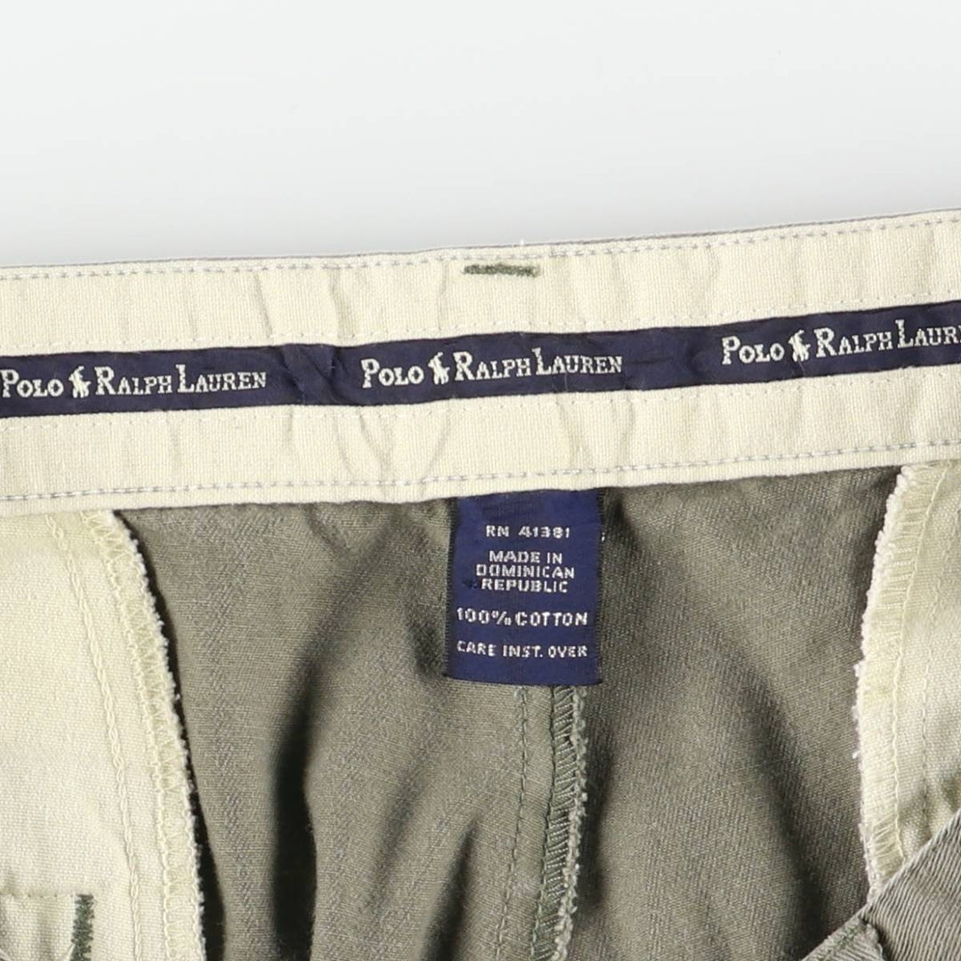 Ralph Lauren Polo Ralph Lauren Two-pleat Chino Pants for Men, W33 equivalent cotton Khaki type Vintage Second Hand