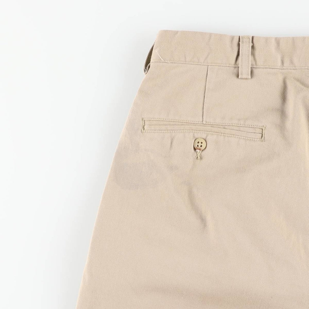 Ralph Lauren POLO by Ralph Lauren ANDREW PANT Two-pleat chino pants for men, equivalent to W33 cotton Beige type Vintage Second Hand