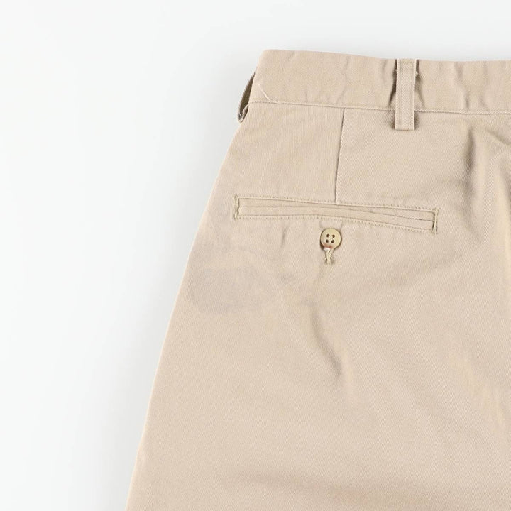 Ralph Lauren POLO by Ralph Lauren ANDREW PANT Two-pleat chino pants for men, equivalent to W33 cotton Beige type Vintage Second Hand