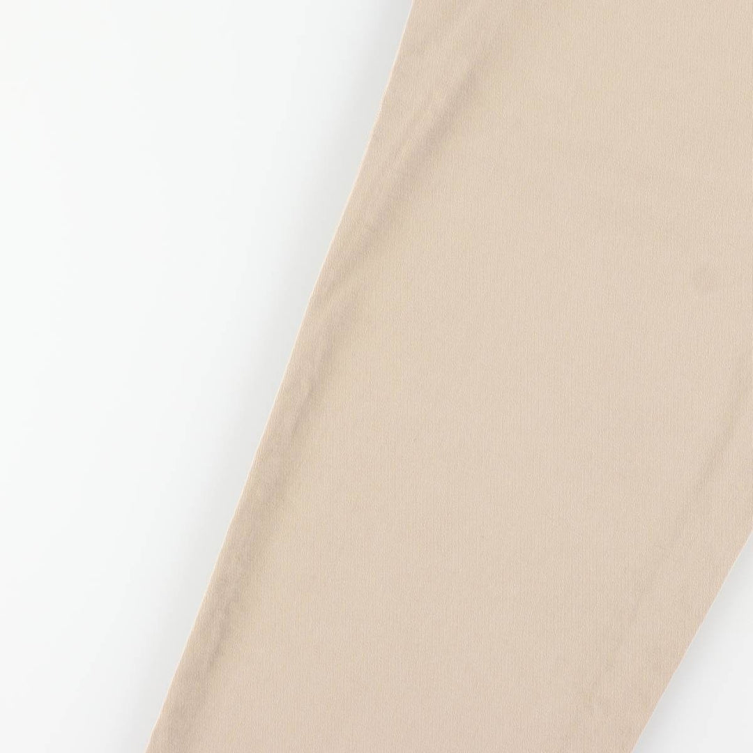 Ralph Lauren POLO by Ralph Lauren ANDREW PANT Two-pleat chino pants for men, equivalent to W33 cotton Beige type Vintage Second Hand