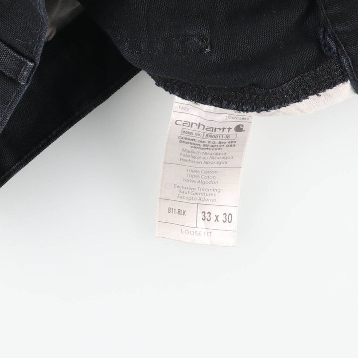 Carhartt Loose Fit Painted Duck Painter Pants, Men's, Size W30 cotton black type Vintage Second Hand
