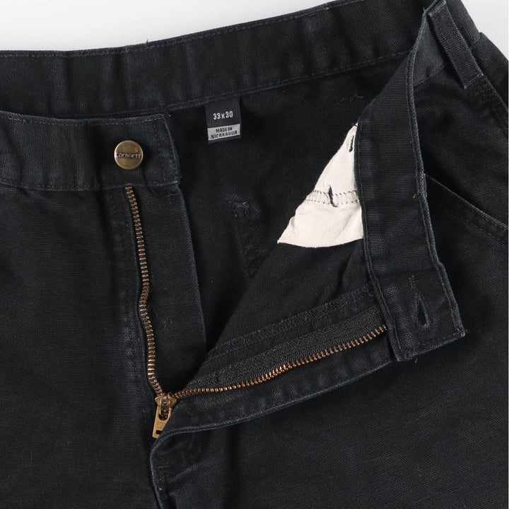 Carhartt Loose Fit Painted Duck Painter Pants, Men's, Size W30 cotton black type Vintage Second Hand