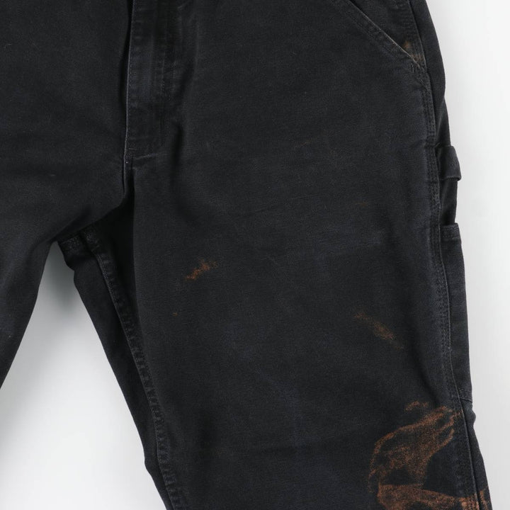 Carhartt Loose Fit Painted Duck Painter Pants, Men's, Size W30 cotton black type Vintage Second Hand