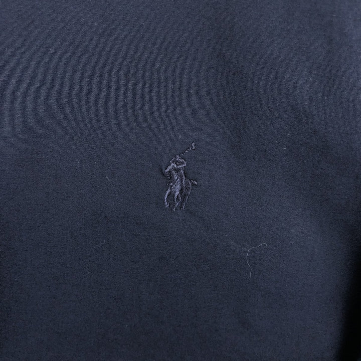 Ralph Lauren MARLOWE long-sleeved button-down shirt, men's size L cotton navy blue type Vintage Second Hand
