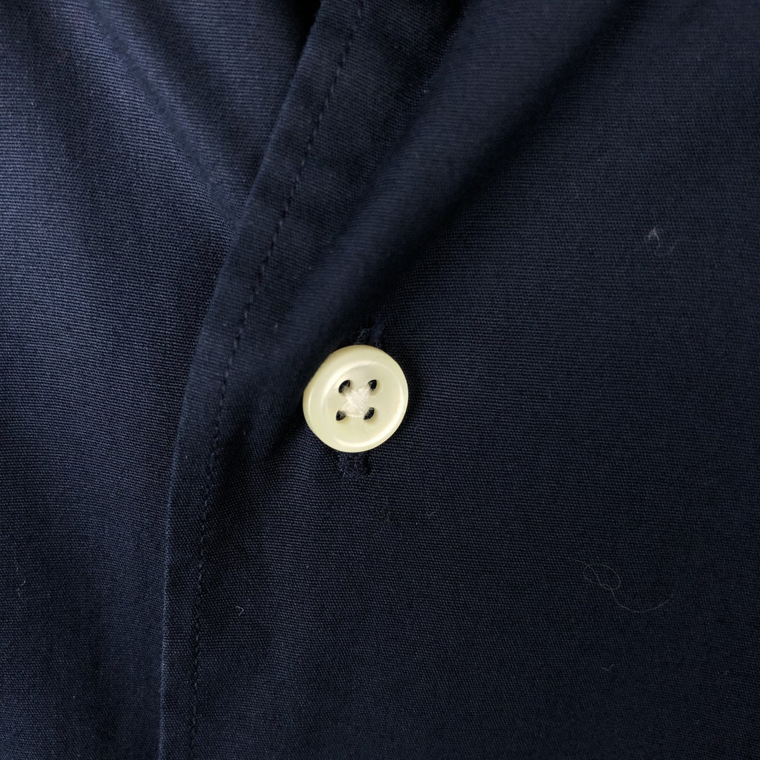 Ralph Lauren MARLOWE long-sleeved button-down shirt, men's size L cotton navy blue type Vintage Second Hand