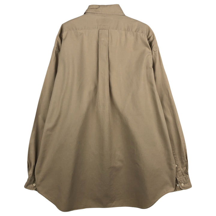 Ralph Lauren BLAKE long sleeve button down shirt, men's XL size cotton Beige type Vintage Second Hand