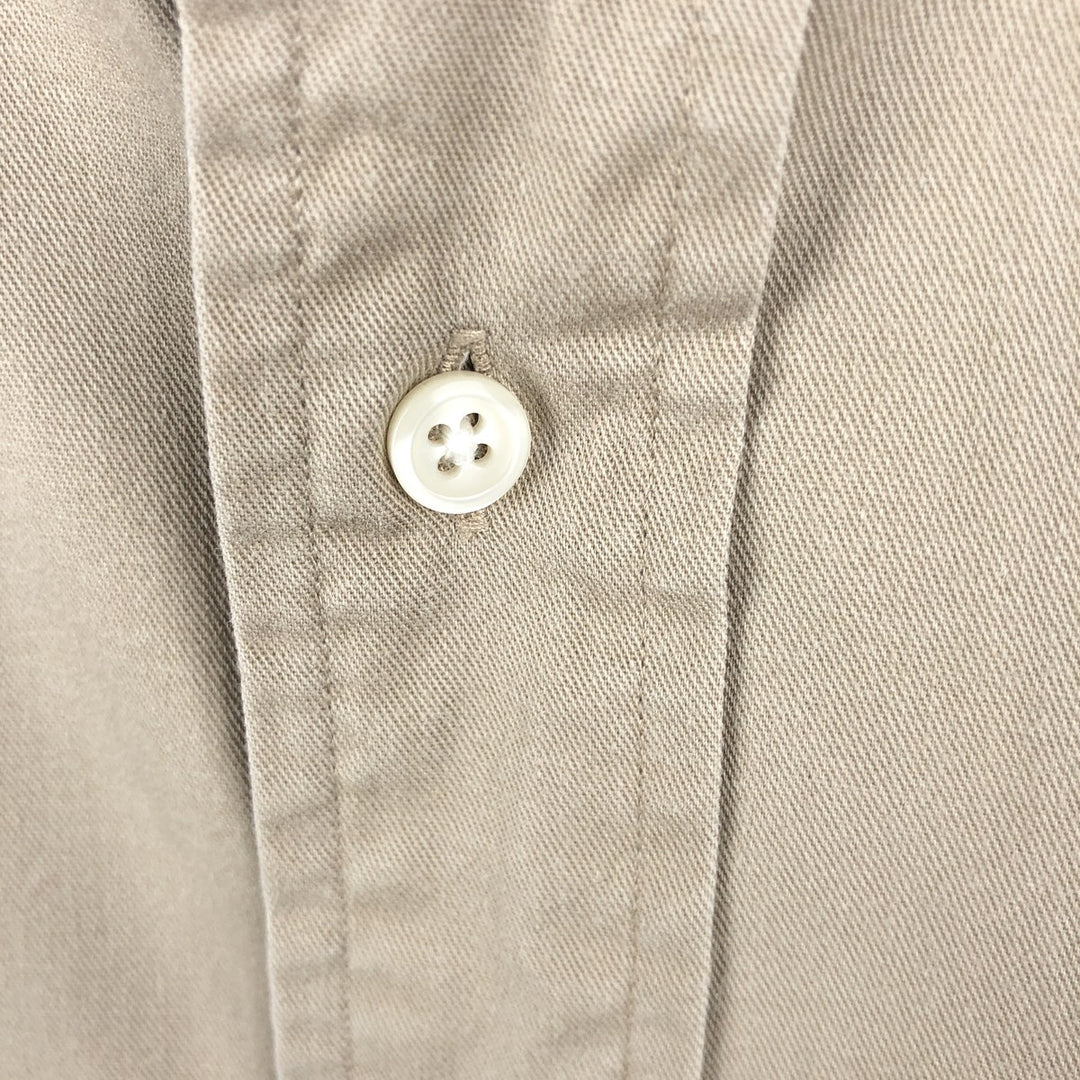 Ralph Lauren BLAKE long sleeve button down shirt, men's XL size cotton Beige type Vintage Second Hand