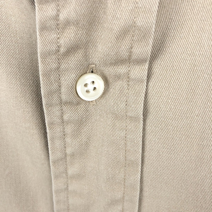Ralph Lauren BLAKE long sleeve button down shirt, men's XL size cotton Beige type Vintage Second Hand