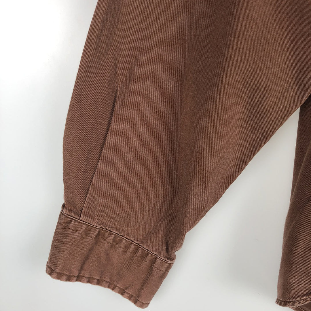 Ralph Lauren CUSTOM FIT long sleeve button down shirt, men's size L cotton brown type Vintage Second Hand